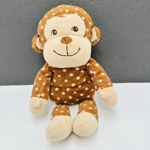 Garanimals Monkey Polka Dot 10” Plush Stuffed Animal Lovey Brown Tan Baby 2016